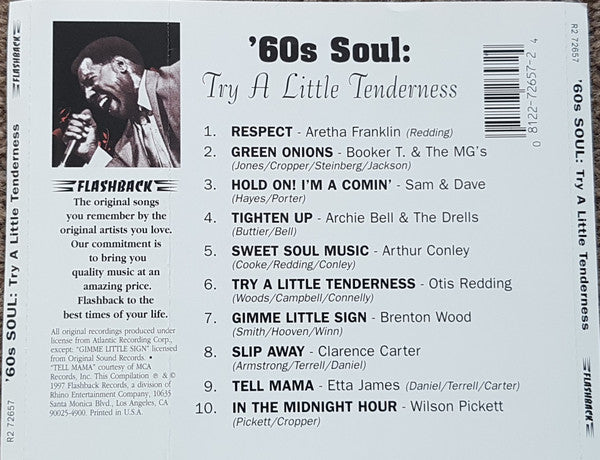 Various – '60s Soul: Try A Little Tenderness