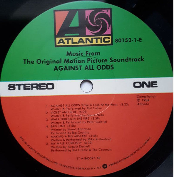 Various – Against All Odds (Music From The Original Motion Picture Soundtrack)