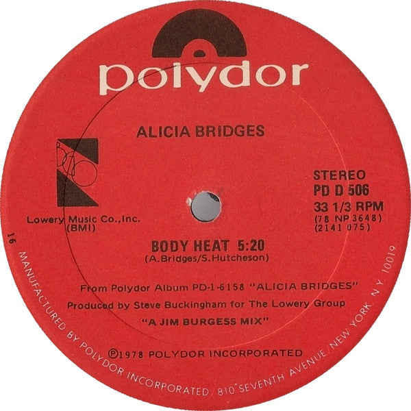 Alicia Bridges – Body Heat
