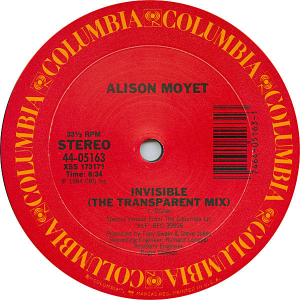 Alison Moyet – Invisible (The Transparent Mix)