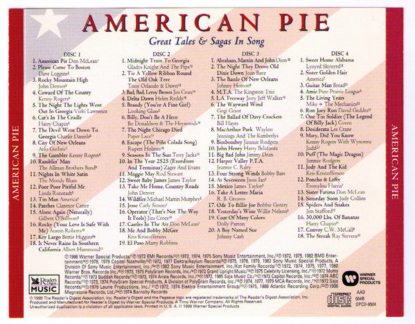 Various – American Pie: Great Tales & Sagas In Song