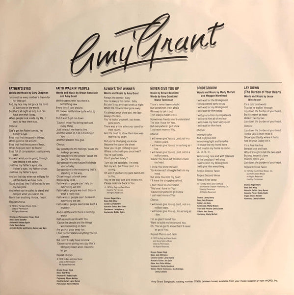 Amy Grant – My Father's Eyes