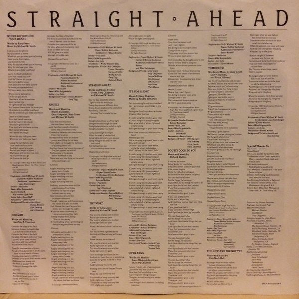 Amy Grant – Straight Ahead