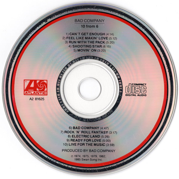 Bad Company – 10 From 6