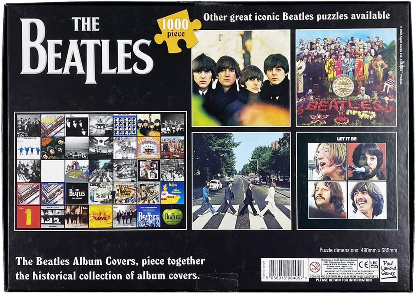 The Beatles Album Collage (1000 Piece Jigsaw Puzzle)