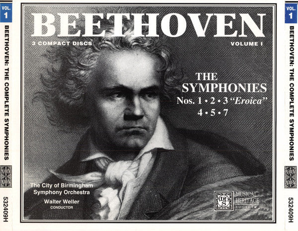 Beethoven, The City Of Birmingham Symphony Orchestra, Walter Weller – The Symphonies Volume I
