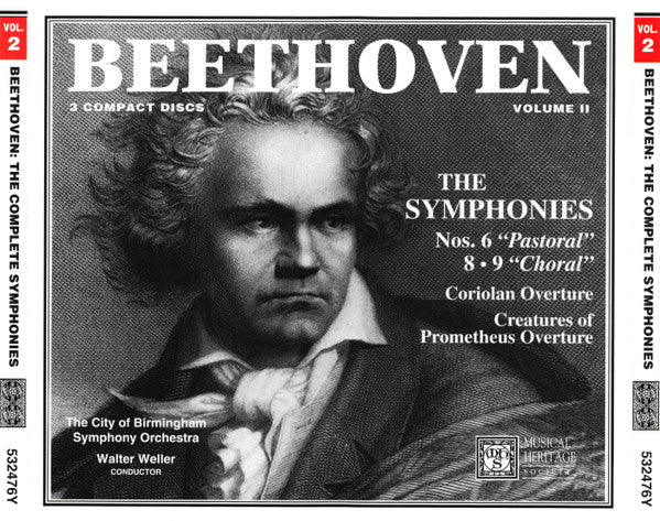 Beethoven, City Of Birmingham Symphony Orchestra, Walter Weller – Beethoven The Complete Symphonies Volume II