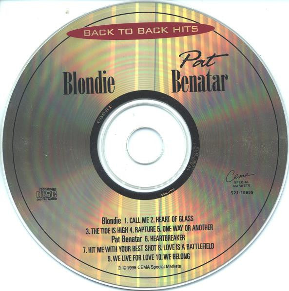 Blondie / Pat Benatar – Back To Back Hits