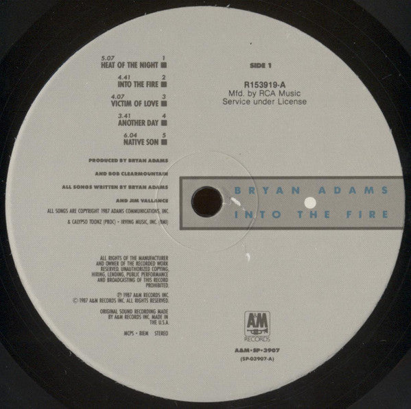Bryan Adams – Into The Fire