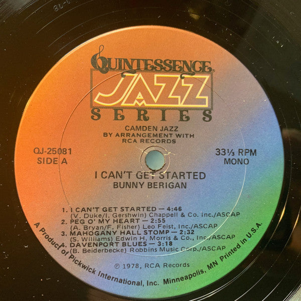 Bunny Berigan – I Can't Get Started