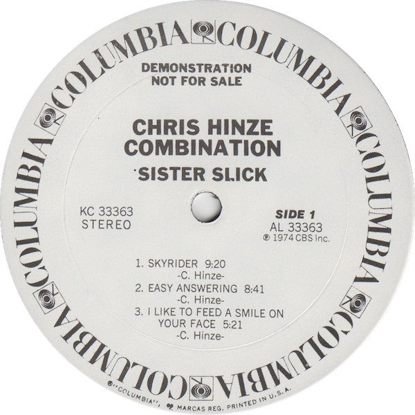 The Chris Hinze Combination – Sister Slick