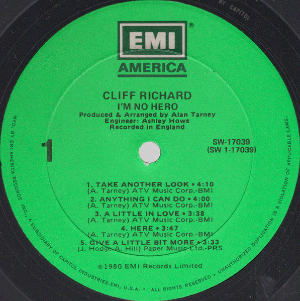 Cliff Richard – I'm No Hero