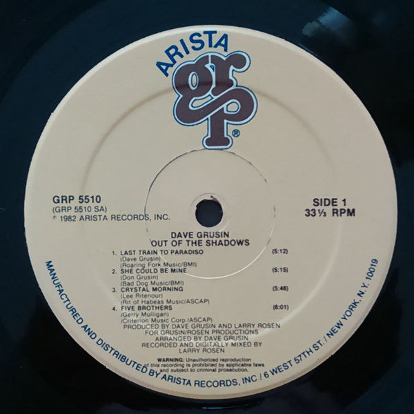 Dave Grusin – Out Of The Shadows