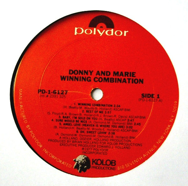 Donny And Marie Osmond – Winning Combination
