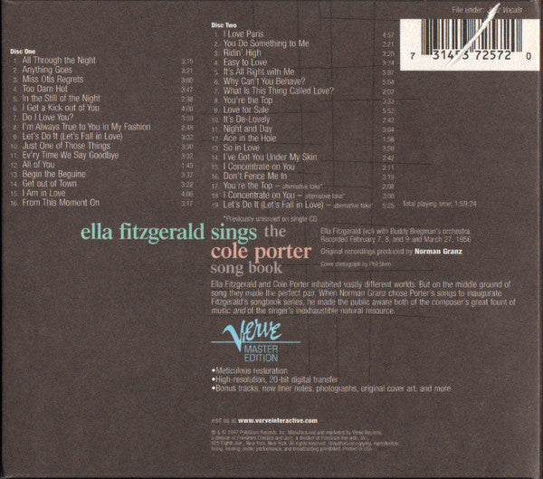 Ella Fitzgerald – Sings The Cole Porter Song Book