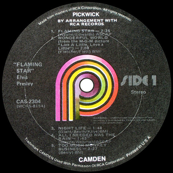 Elvis Presley – Elvis Sings Flaming Star