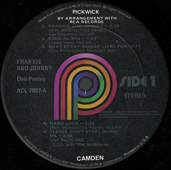 Elvis Presley – Frankie And Johnny