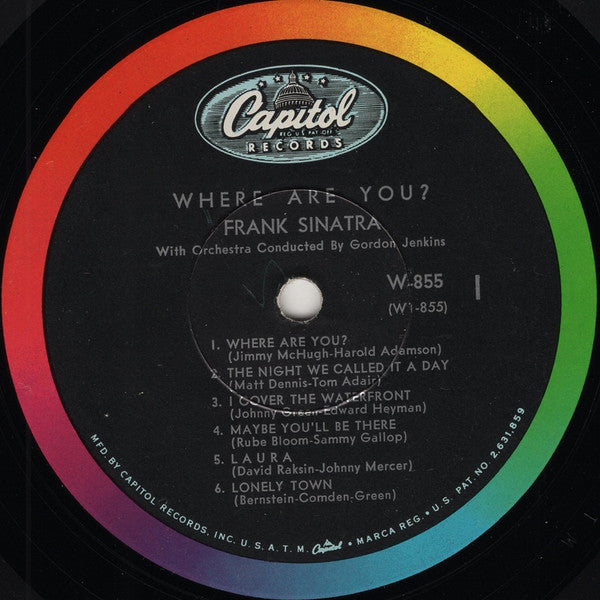 Frank Sinatra With Gordon Jenkins And His Orchestra – Where Are You?