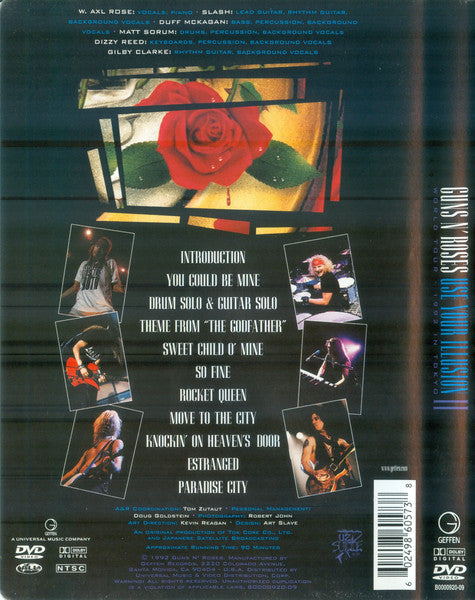 Guns N' Roses – Use Your Illusion II - World Tour - 1992 In Tokyo DVD