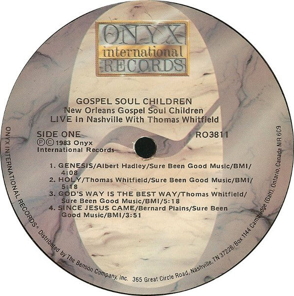 Gospel Soul Children With Thomas Whitfield – New Orleans Gospel Soul Children Live In Nashville With Thomas Whitfield