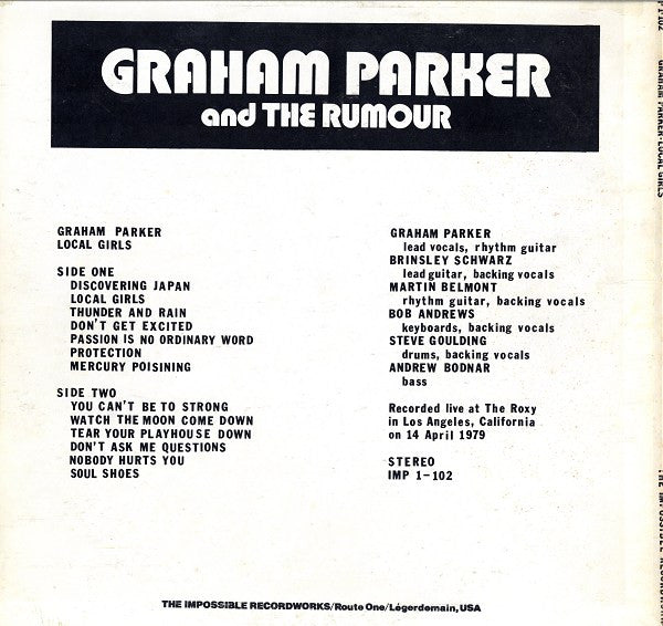Graham Parker – Local Girls