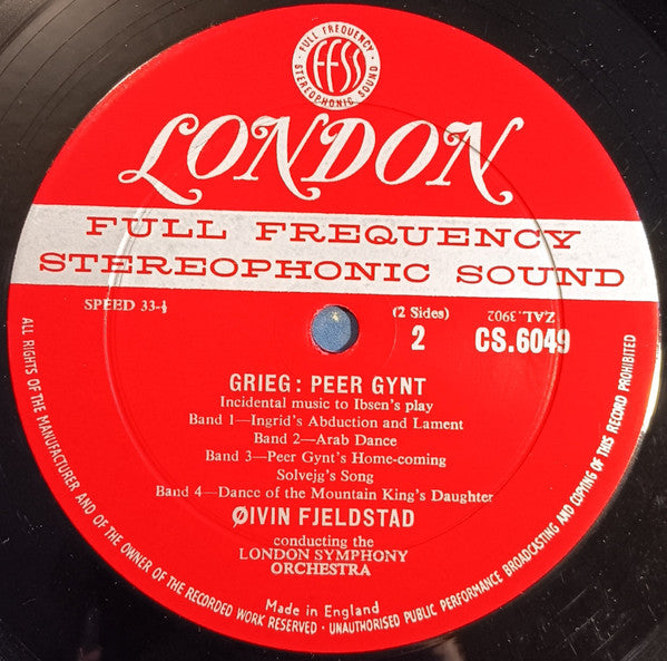 Grieg, Oiven Fjeldstad Conducting The London Symphony Orchestra – Peer Gynt (Incidental Music)