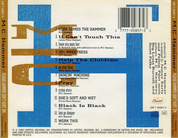 M.C. Hammer – Please Hammer Don't Hurt 'Em
