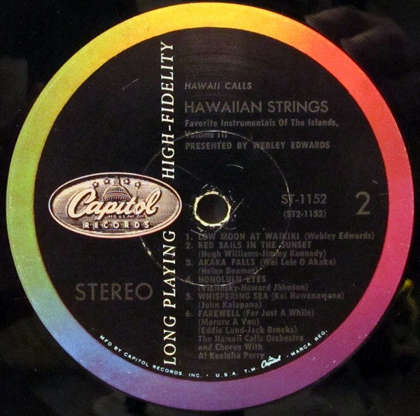 Webley Edwards With Al Kealoha Perry – Hawaiian Strings: Hawaii Calls: Favorite Instrumentals Of The Islands: Volume 3