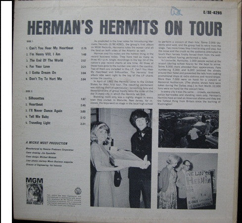 Herman's Hermits – Their Second Album! Herman's Hermits On Tour