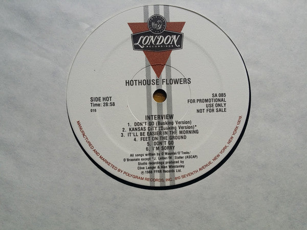 Hothouse Flowers – Conversation And Music With Hothouse Flowers