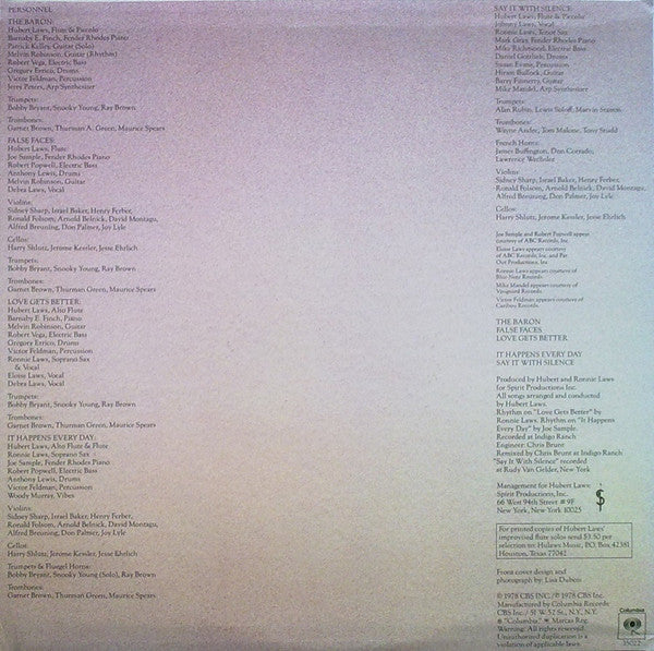 Hubert Laws – Say It With Silence