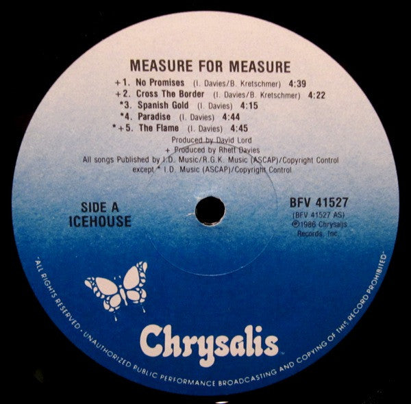 Icehouse – Measure For Measure