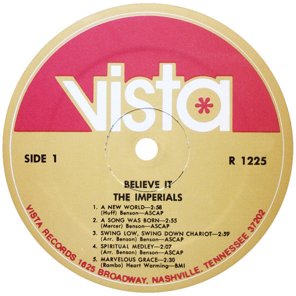 The Imperials – Believe It
