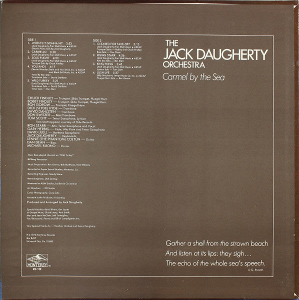 The Jack Daugherty Orchestra – Carmel By The Sea