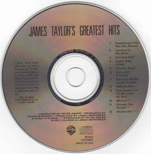 James Taylor – Greatest Hits