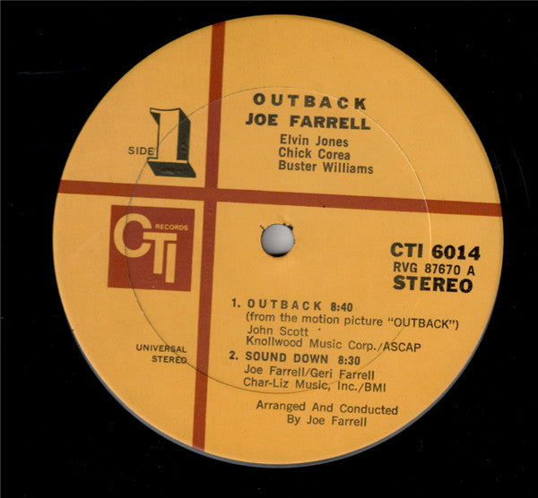 Joe Farrell – Outback