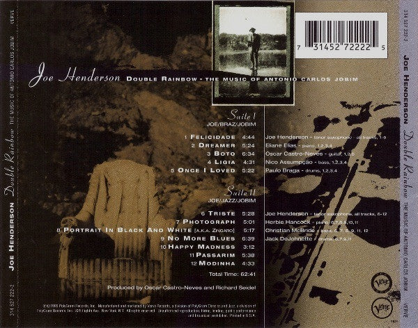 Joe Henderson – Double Rainbow - The Music Of Antonio Carlos Jobim