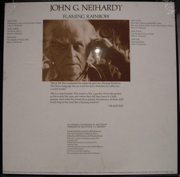 John G. Neihardt – Flaming Rainbow - Reflections And Recollections Of An Epic Poet