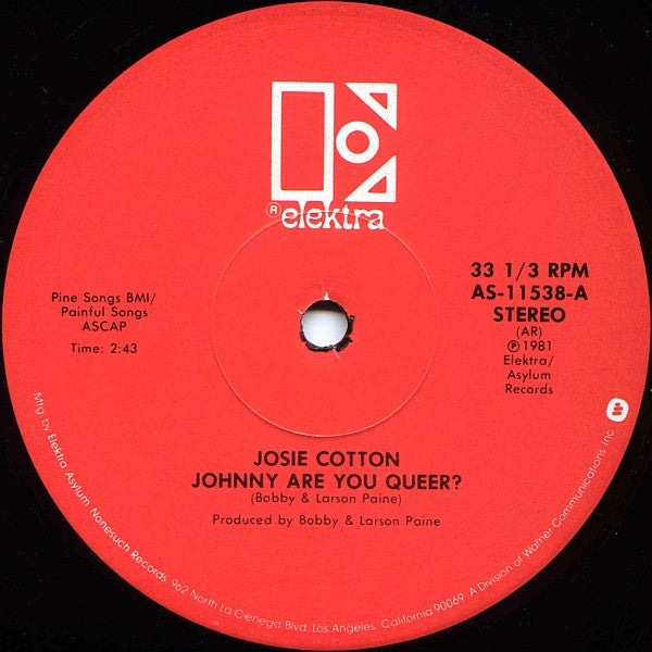 Josie Cotton – Johnny Are You Queer?