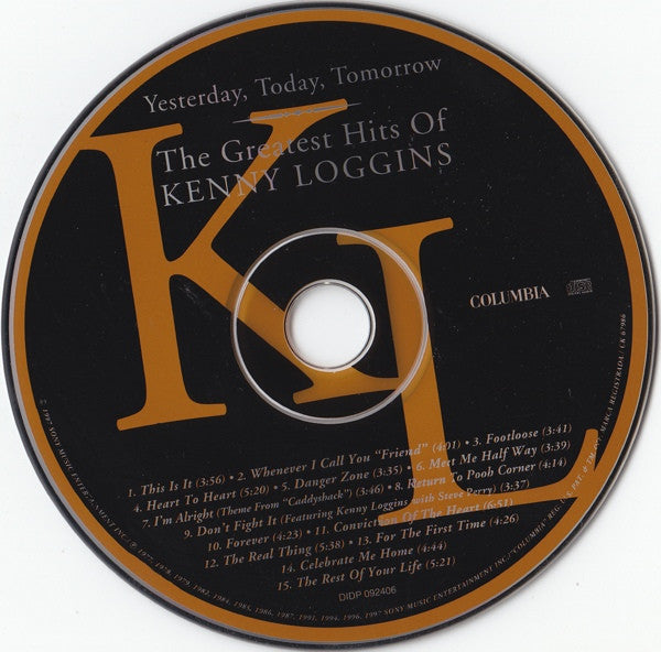 Kenny Loggins – Yesterday, Today, Tomorrow: The Greatest Hits Of Kenny Loggins