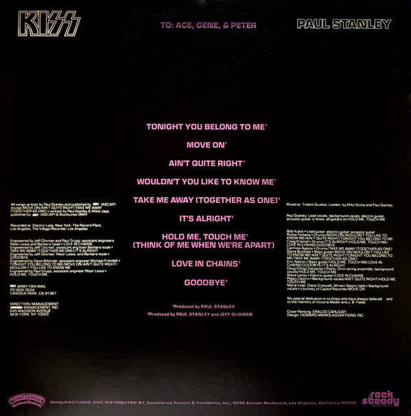 Kiss, Paul Stanley – Paul Stanley