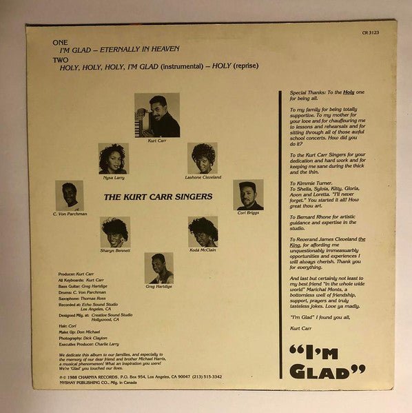 The Kurt Carr Singers – I'm Glad