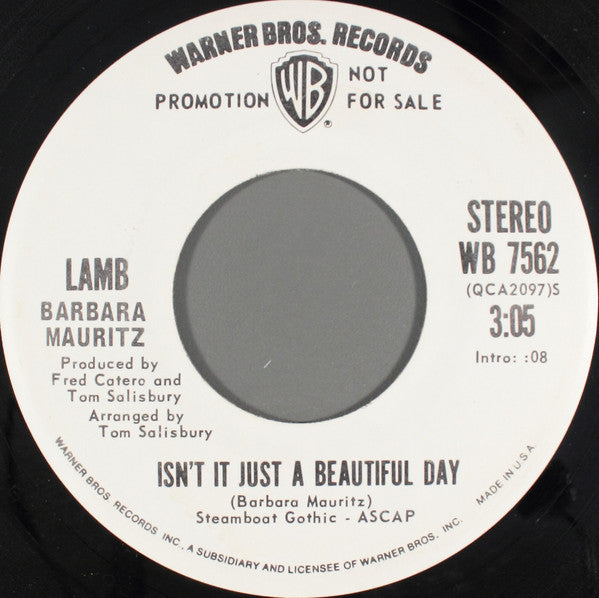 Lamb, Barbara Mauritz – Isn't It Just A Beautiful Day