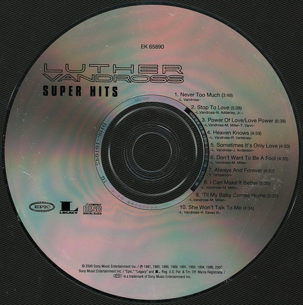 Luther Vandross – Super Hits