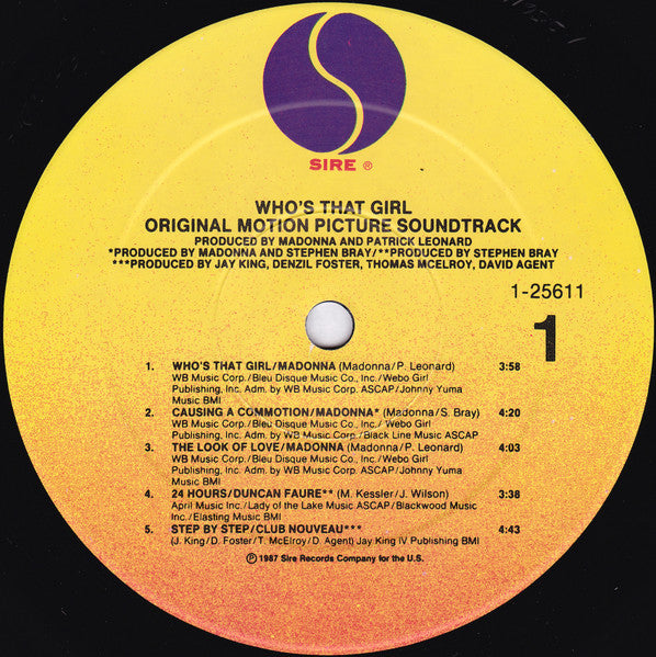 Madonna – Who's That Girl (Original Motion Picture Soundtrack)