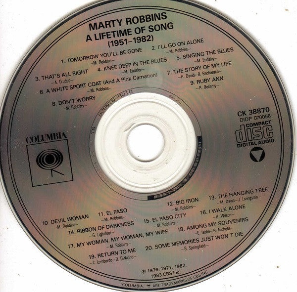 Marty Robbins – A Lifetime Of Song 1951-1982