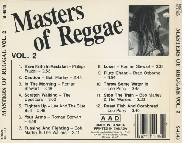 Various – Masters Of Reggae Vol. 2