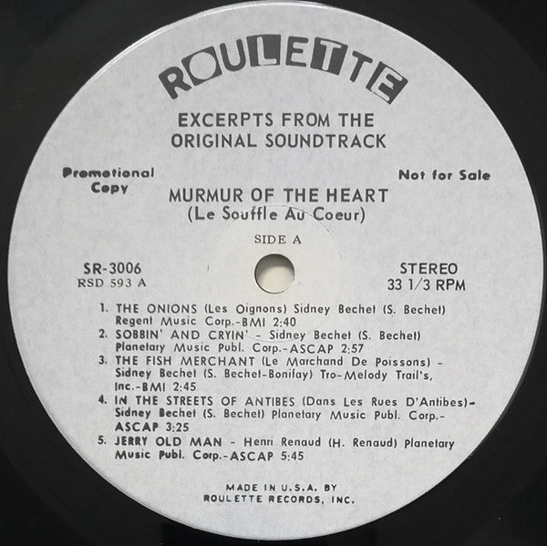 Various – Murmur Of The Heart (Le Souffle Au Coeur)
