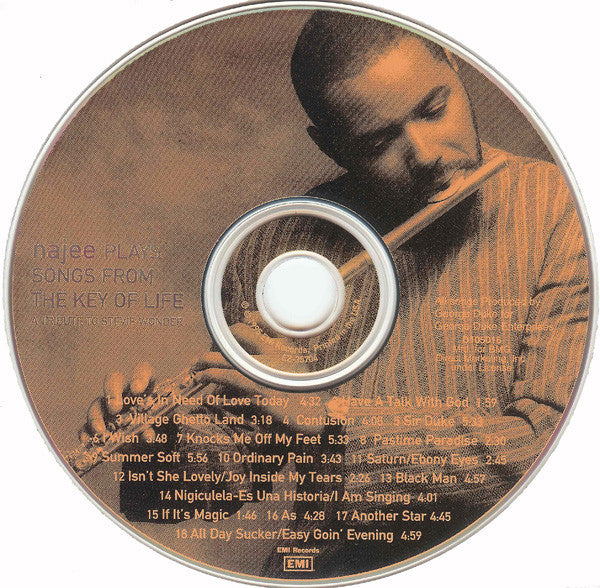 Najee – Plays The Songs From The Key Of Life (A Tribute To Stevie Wonder)