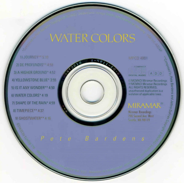 Pete Bardens – Water Colors